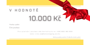 Dárkový poukaz 10.000 Kč